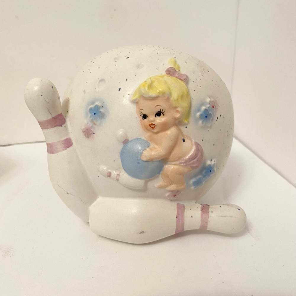 •Vintage• Napco Baby Bowling Planter